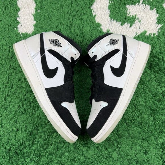 Air Jordan 1 Mid SE GS Diamond Size 5.5Y Women’s Size 7 DN4321-100 - Picture 1 of 12